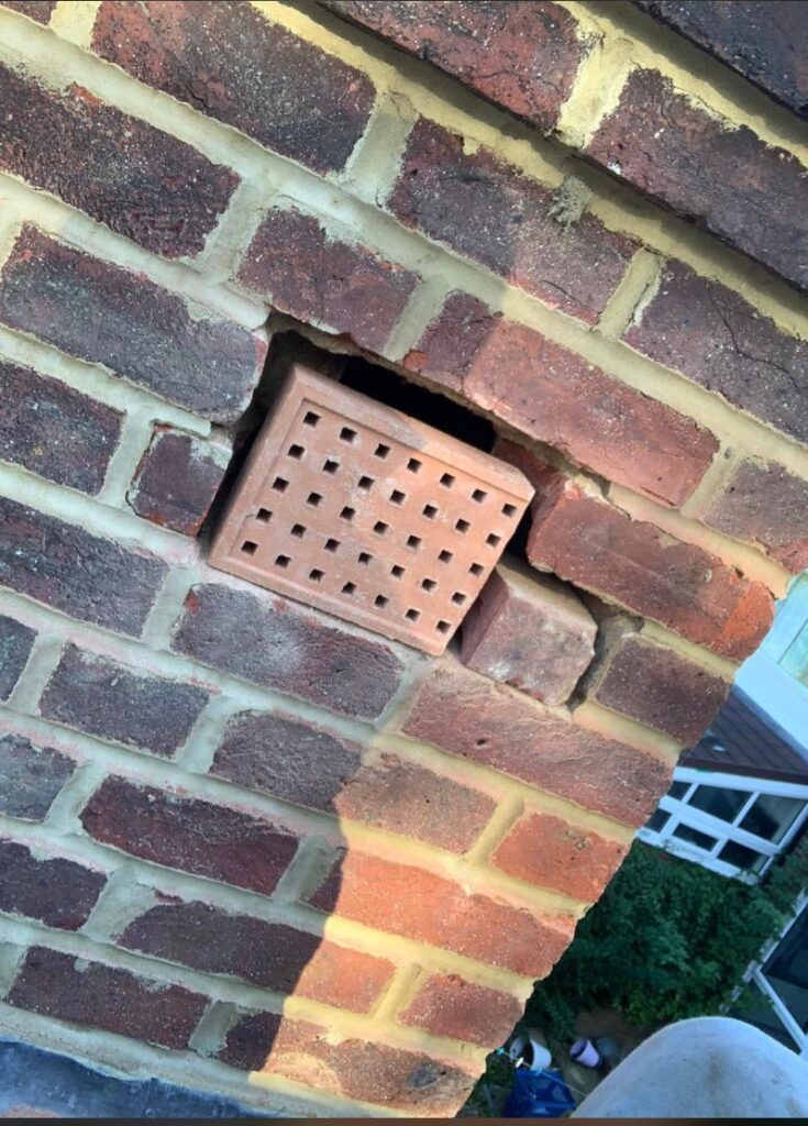 Ridges and ventilation brick installed St Albans